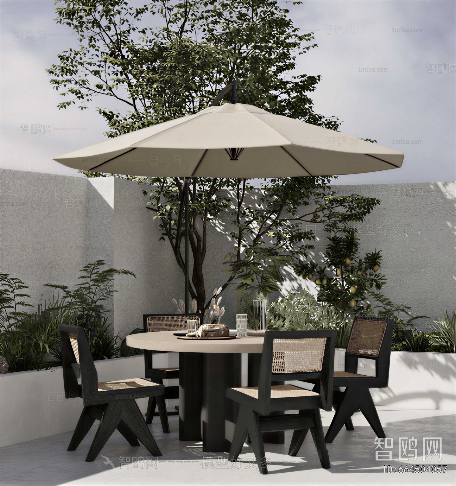 Modern Courtyard/landscape