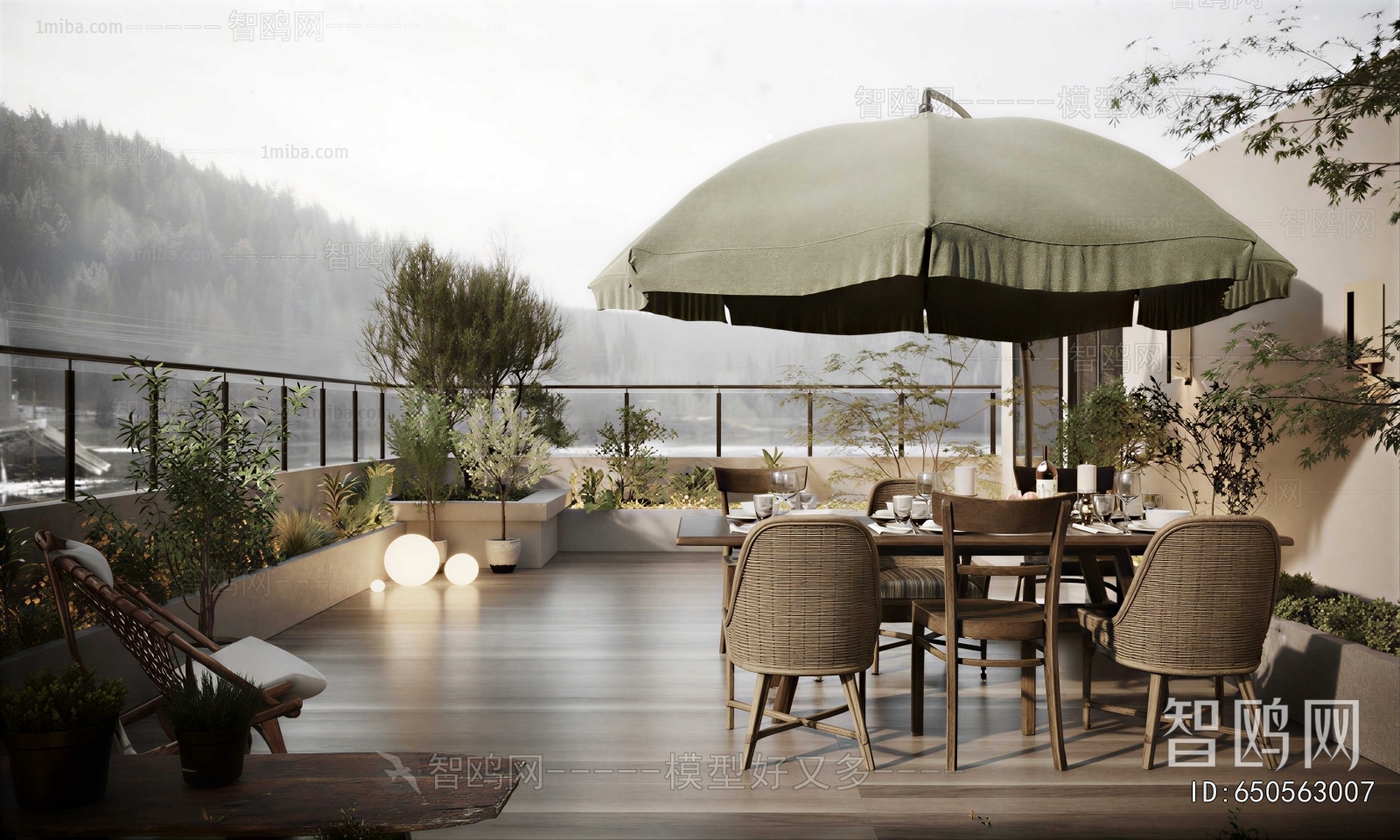 Modern Courtyard/landscape