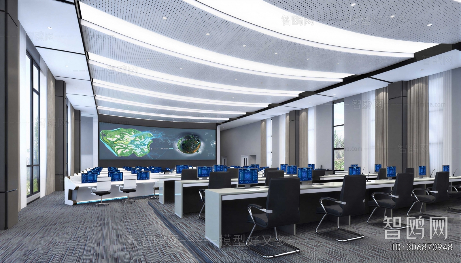 Modern Monitor Room