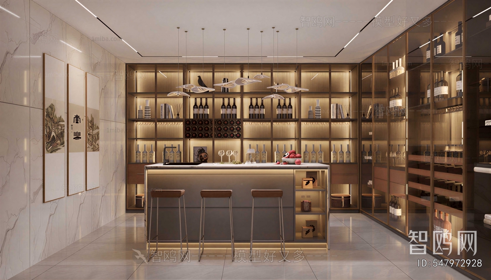 Modern Wine Cellar/Wine Tasting Room