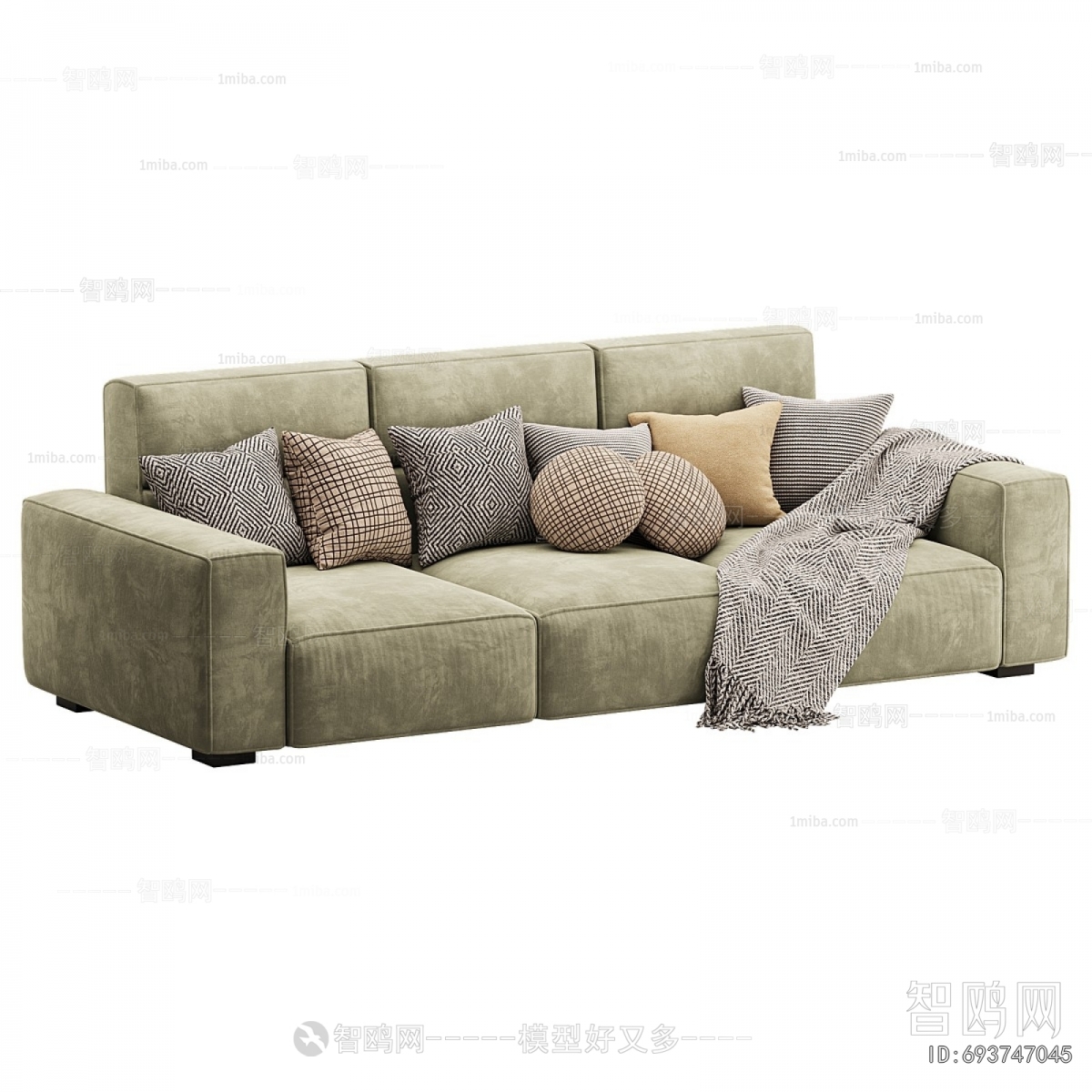 Modern Three-seat Sofa