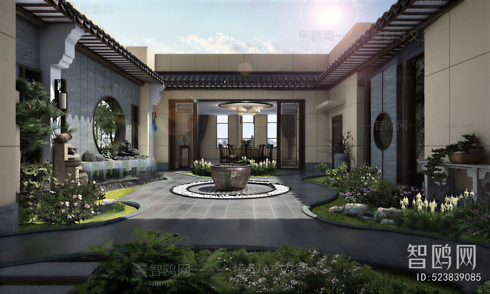 New Chinese Style Courtyard/landscape
