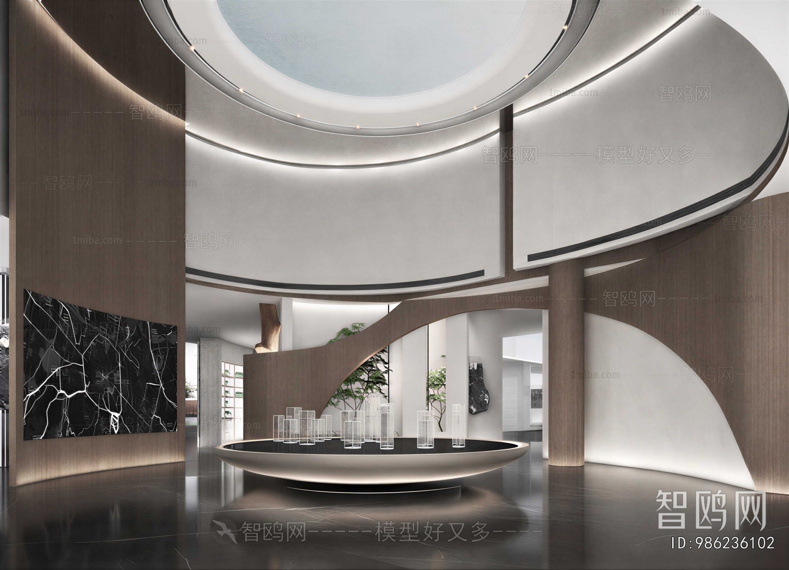 Modern Office Reception Desk