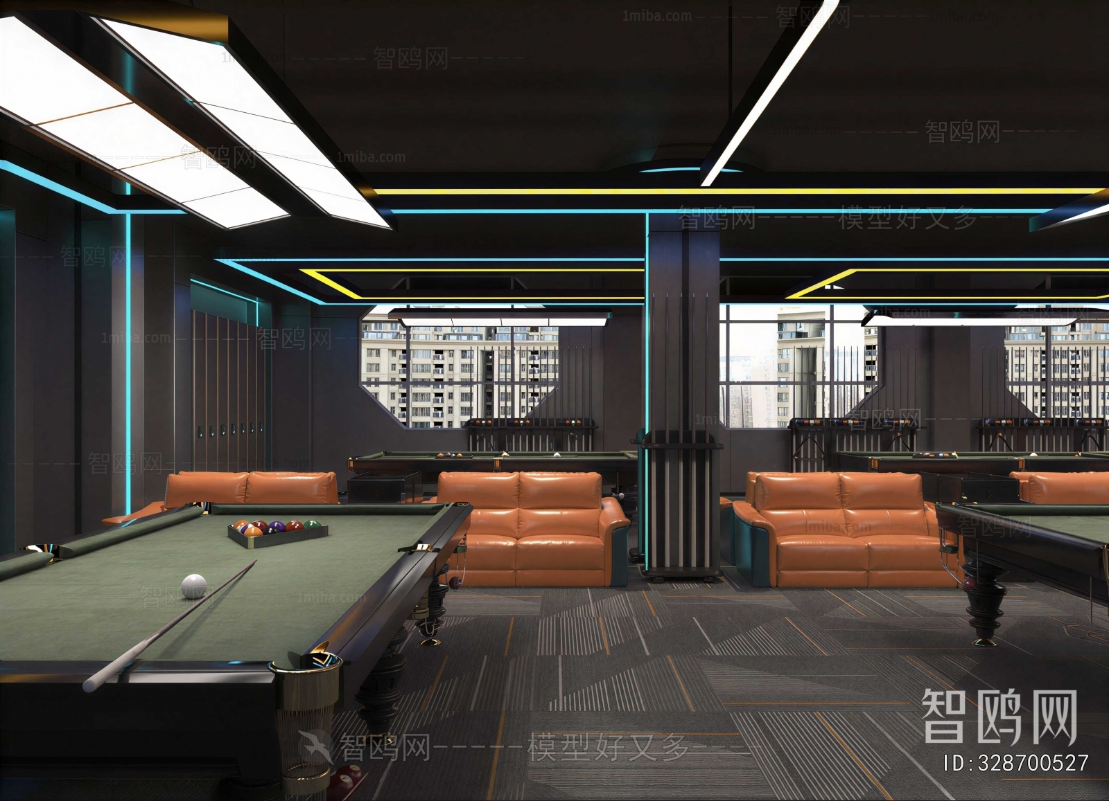 Modern Billiard Room