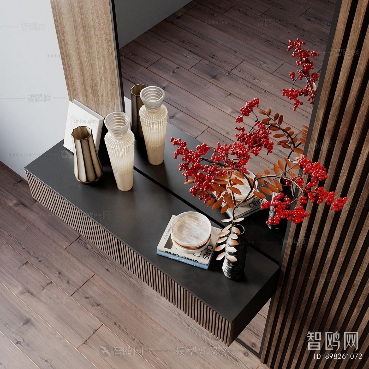 Japanese Style Side Cabinet