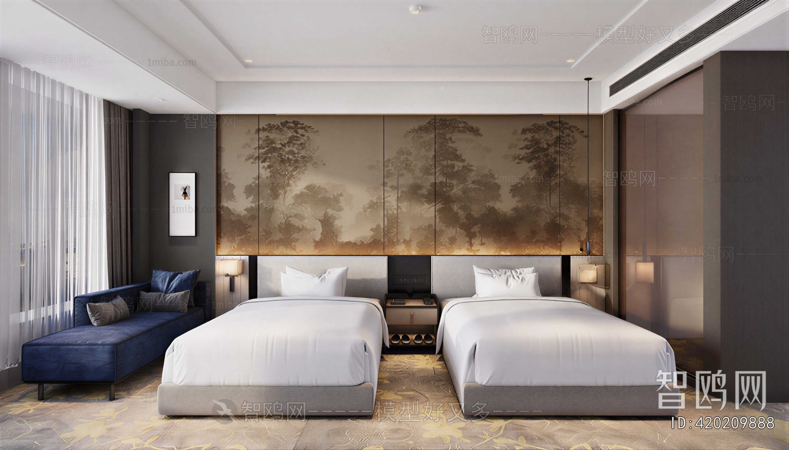 New Chinese Style Guest Room