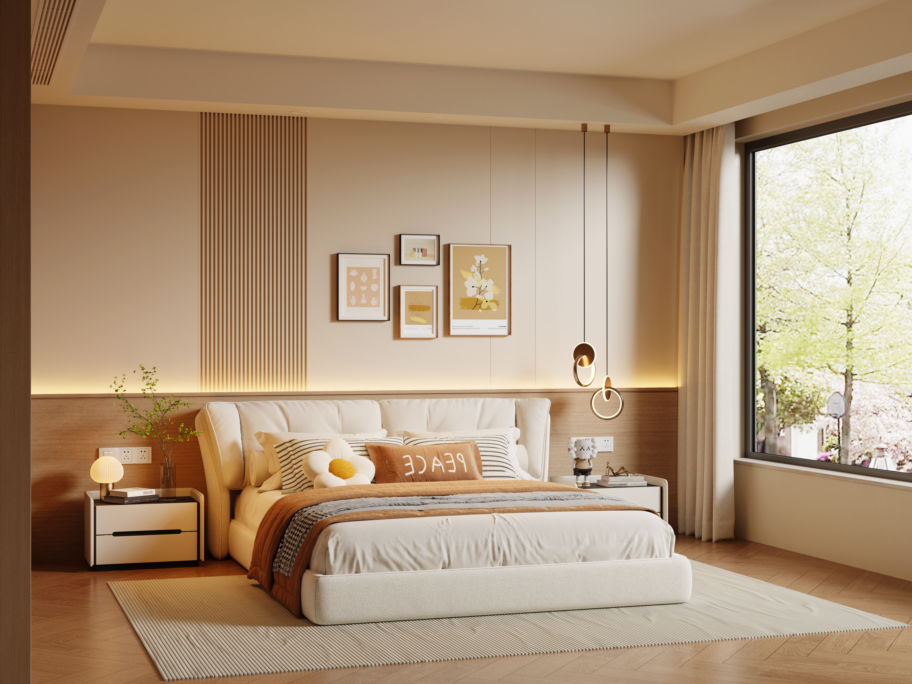 现代卧室-3214630