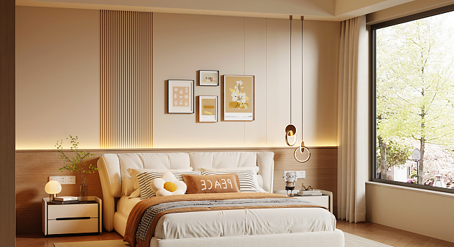 现代卧室-3214630