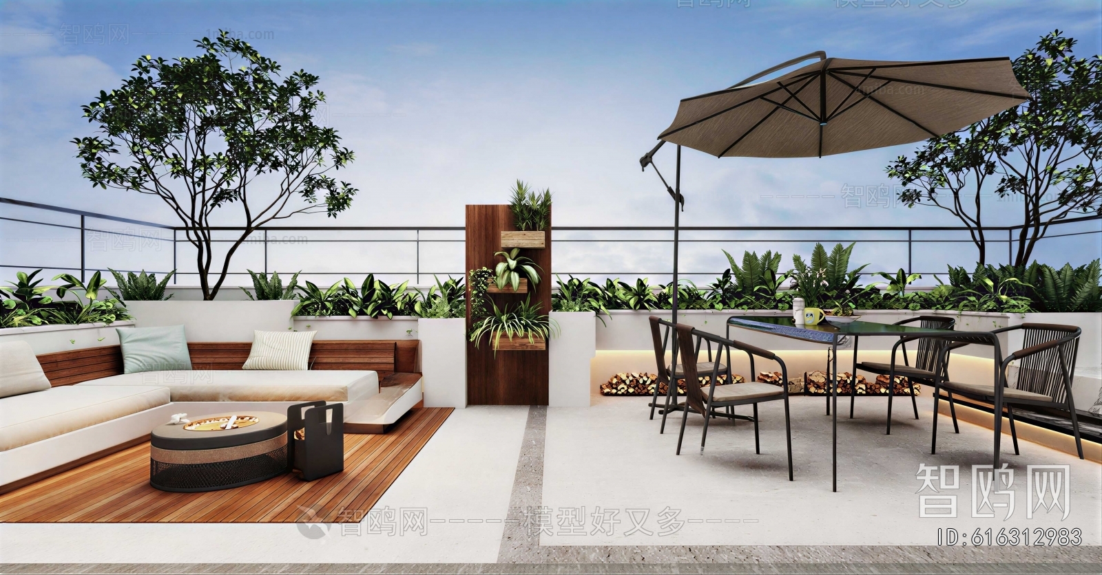 Modern Courtyard/landscape