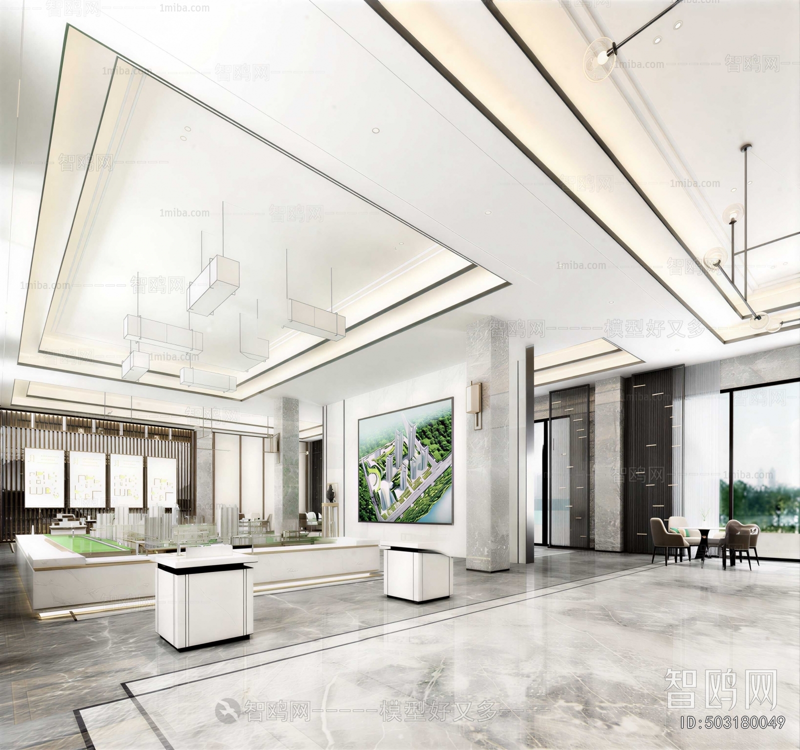 Modern Office Reception Desk