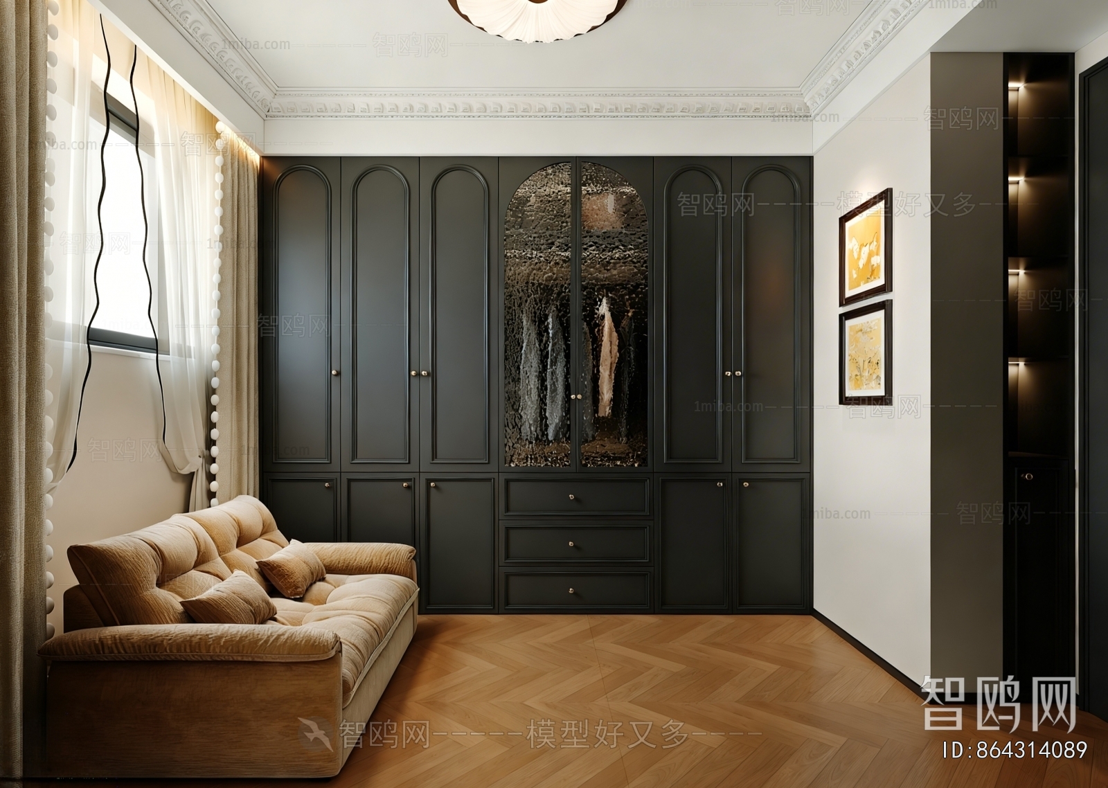 French Style Clothes Storage Area