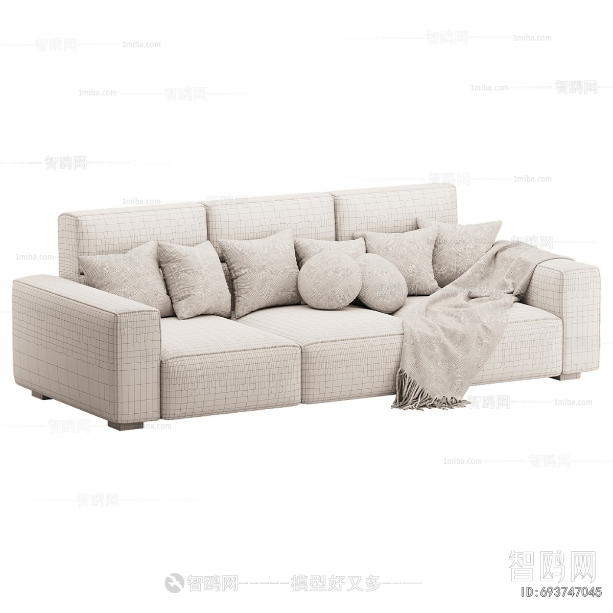 Modern Three-seat Sofa