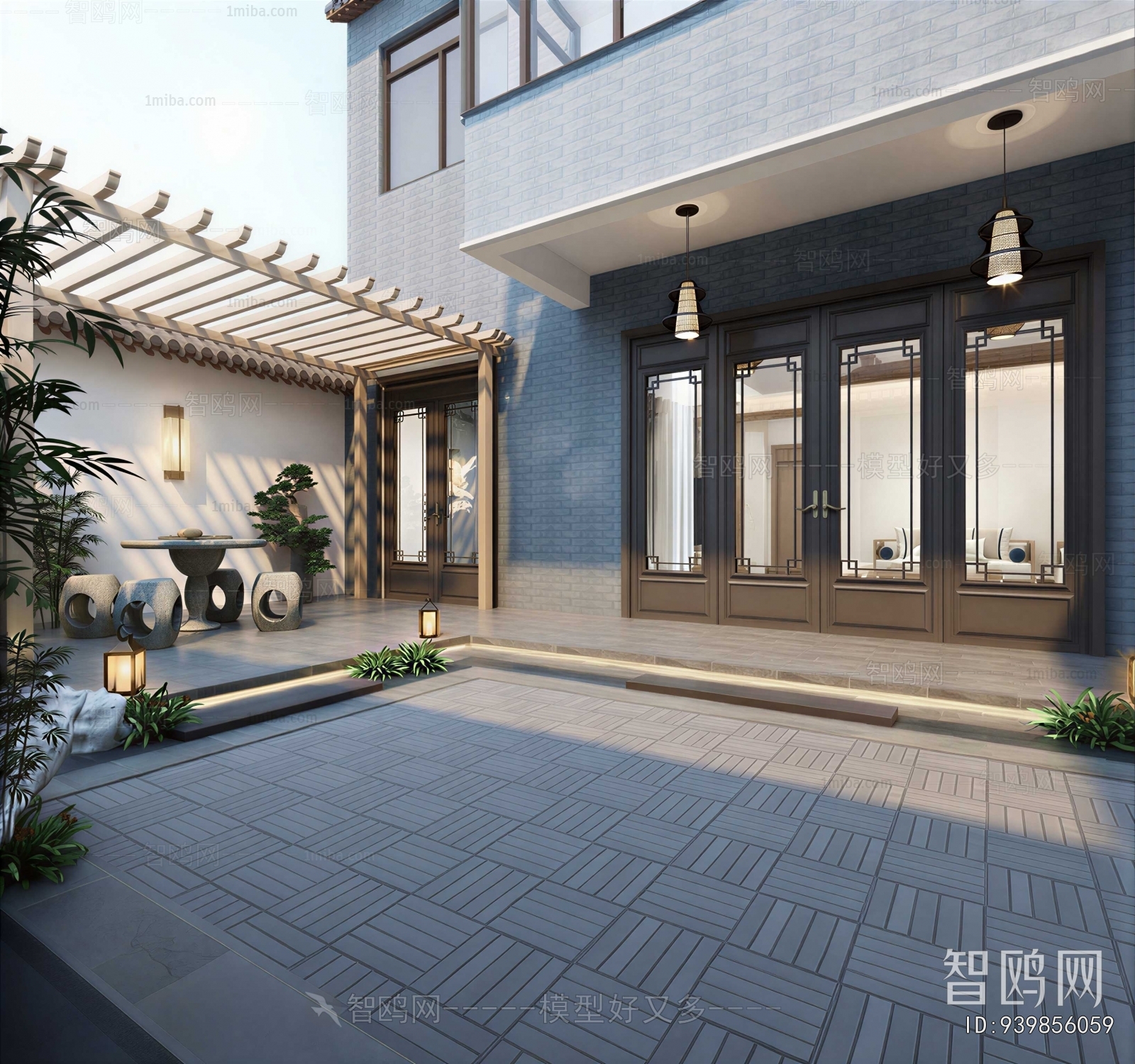 New Chinese Style Courtyard/landscape