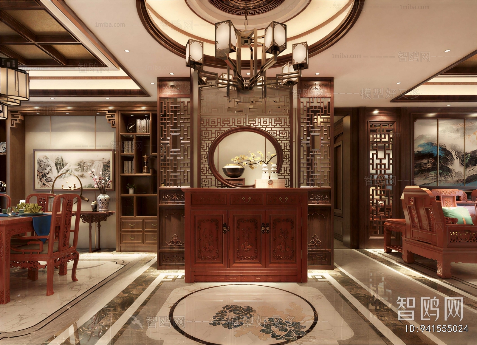 Chinese Style Hallway