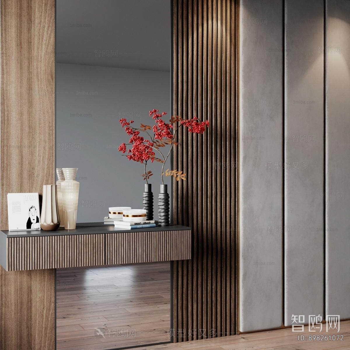 Japanese Style Side Cabinet