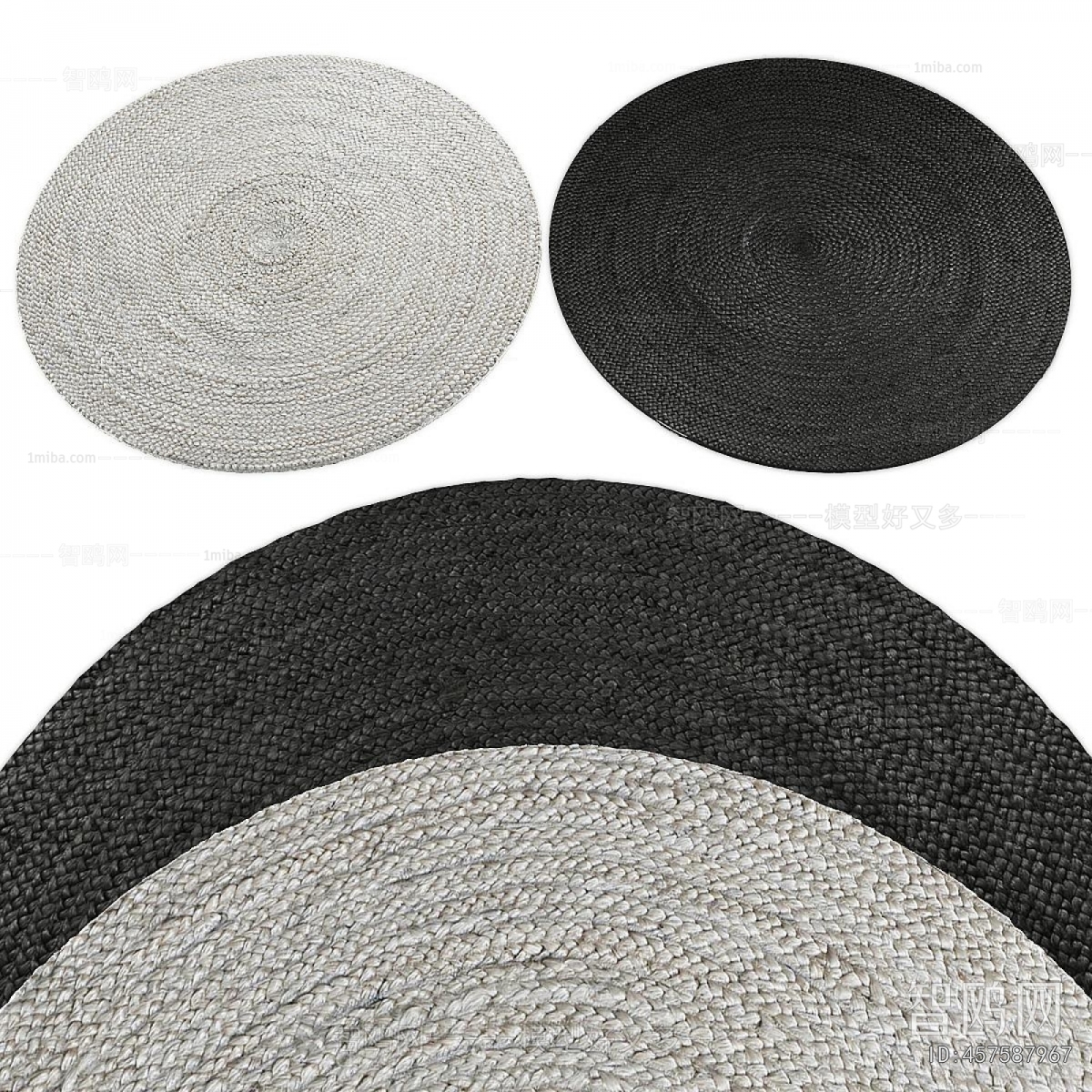 Wabi-sabi Style Circular Carpet