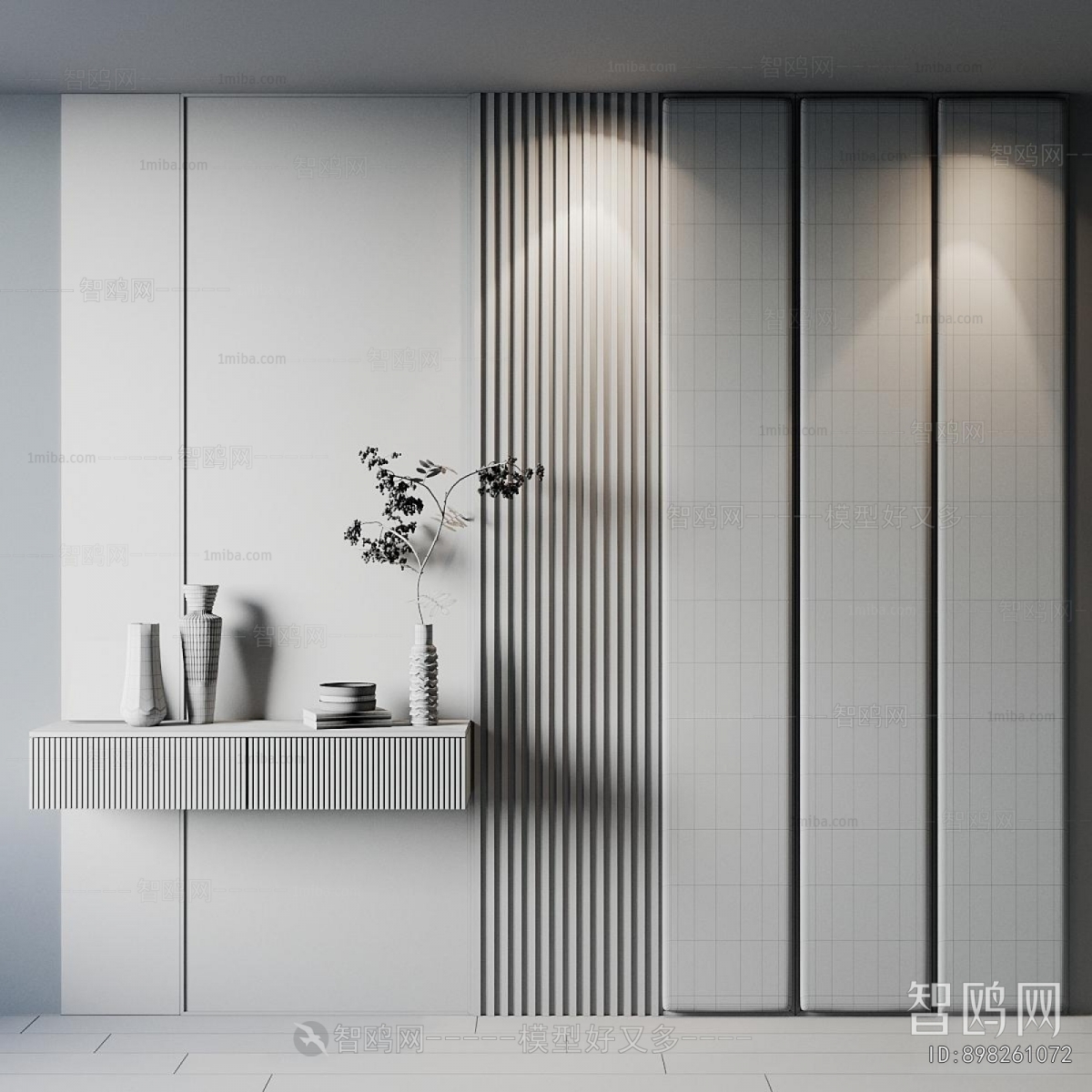 Japanese Style Side Cabinet