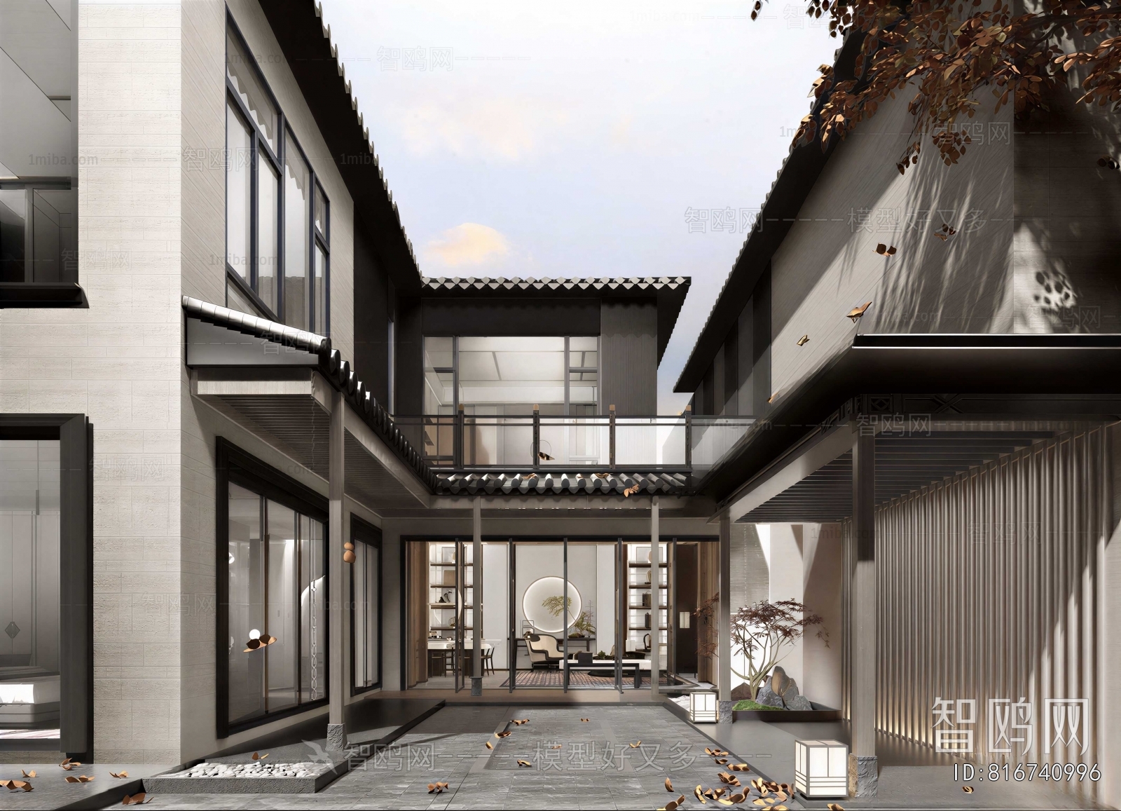 New Chinese Style Courtyard/landscape