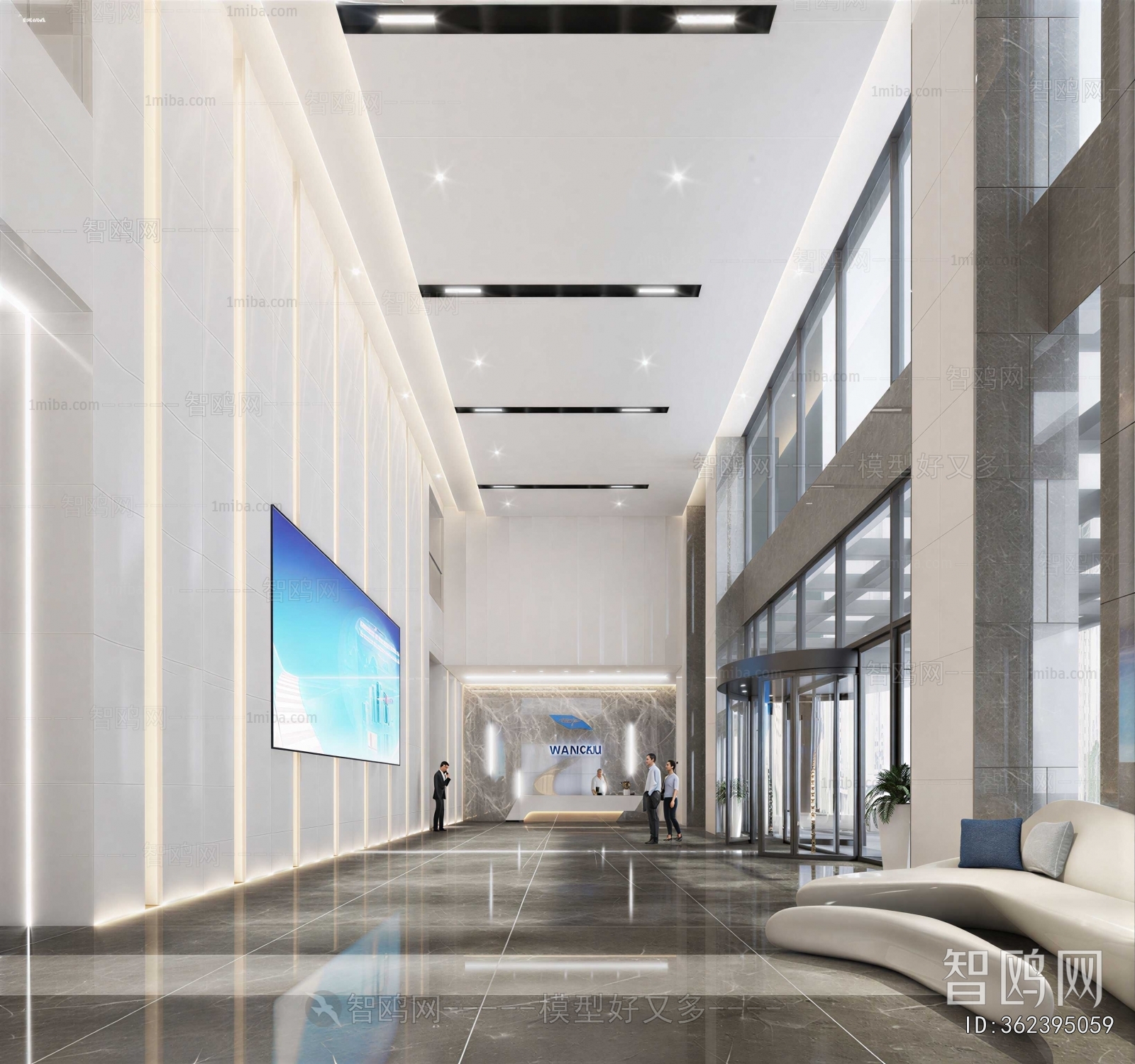 Modern Office Reception Desk