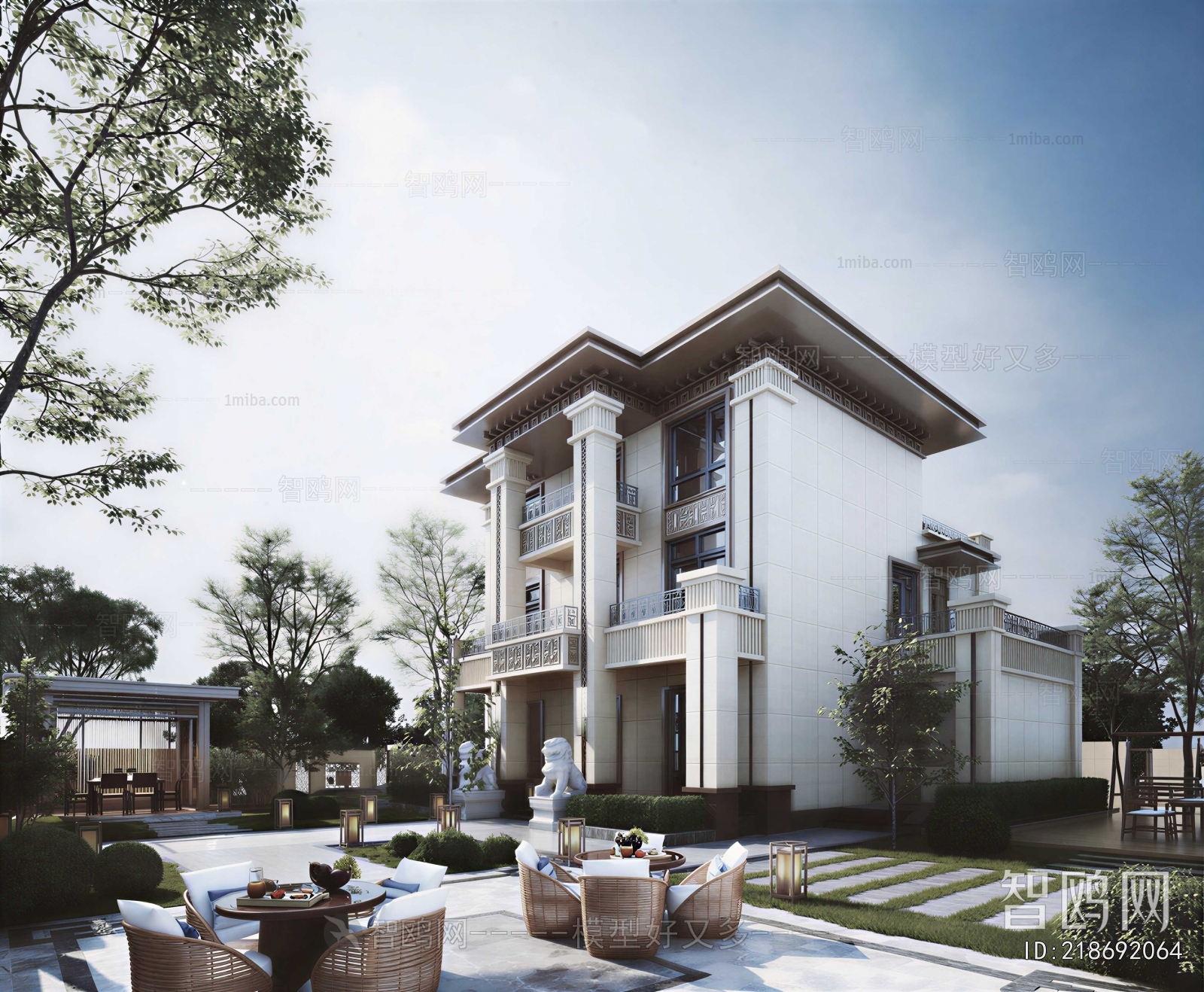 New Chinese Style Courtyard/landscape