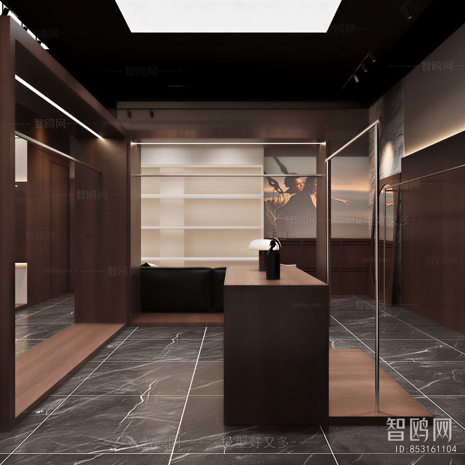 Modern Clothes Storage Area