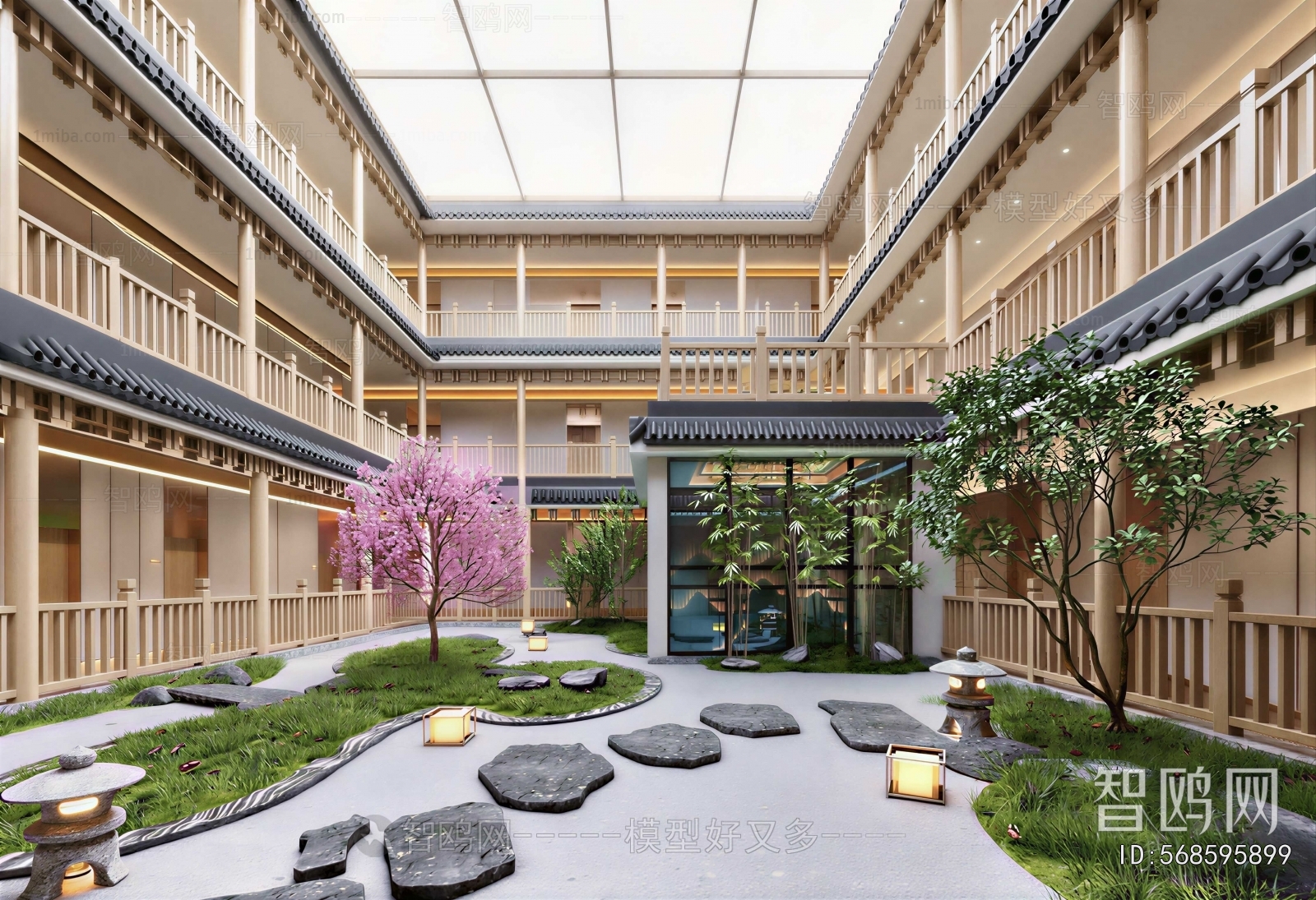 New Chinese Style Courtyard/landscape