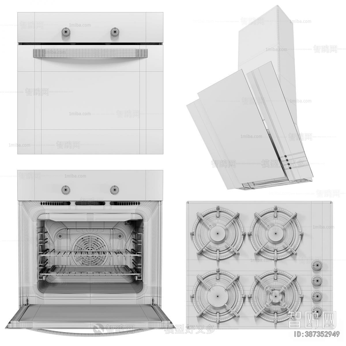 Modern Kitchen Electric Gas Range
