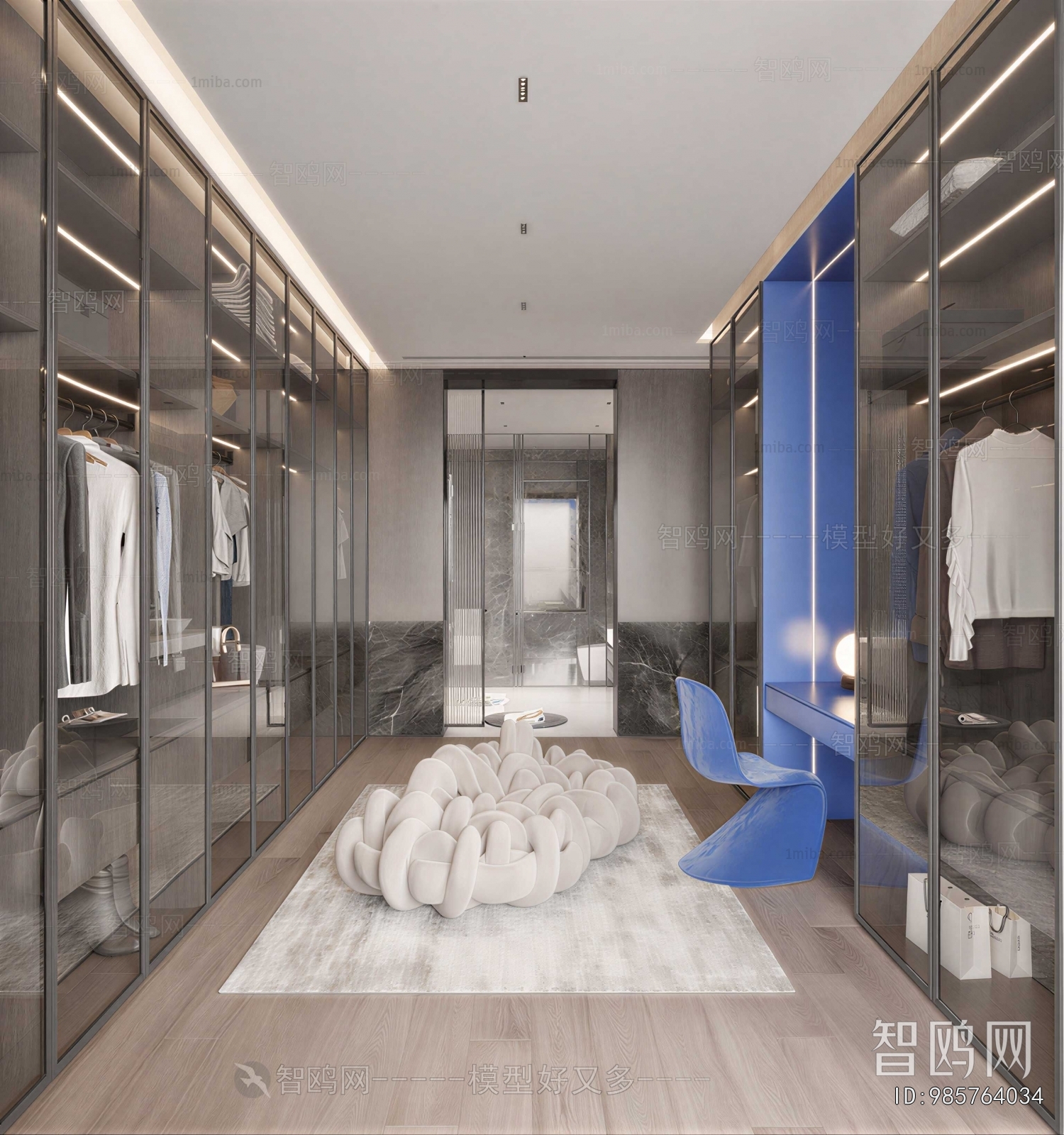 Modern Clothes Storage Area