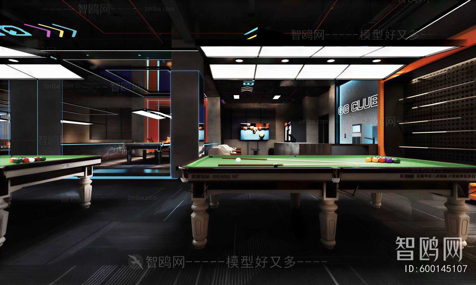 Modern Billiard Room