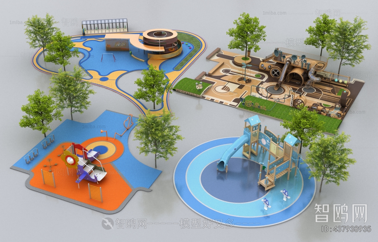 Modern Park Landscape