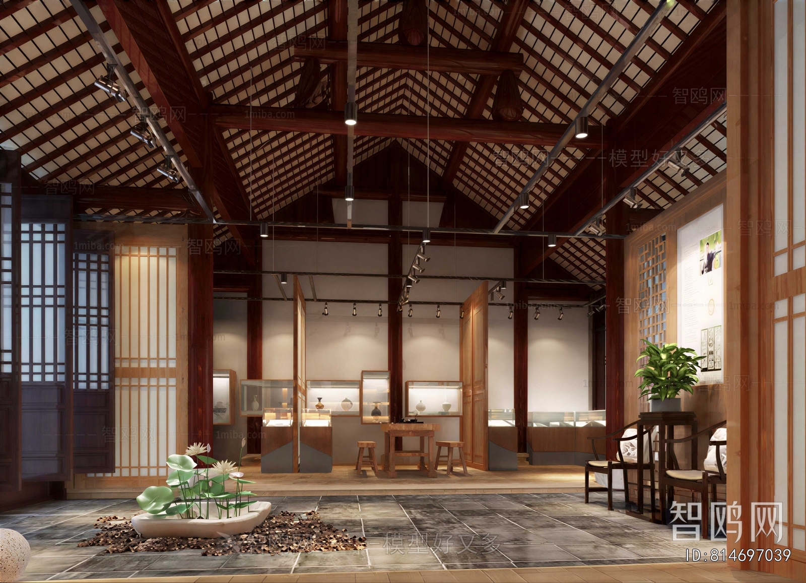 New Chinese Style Exhibition Hall