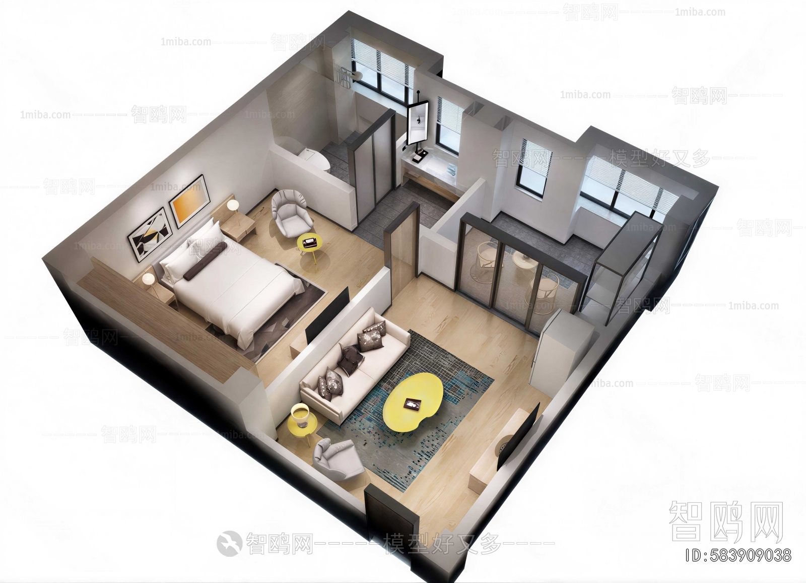 Modern A Bird's-eye View Of Home Decoration