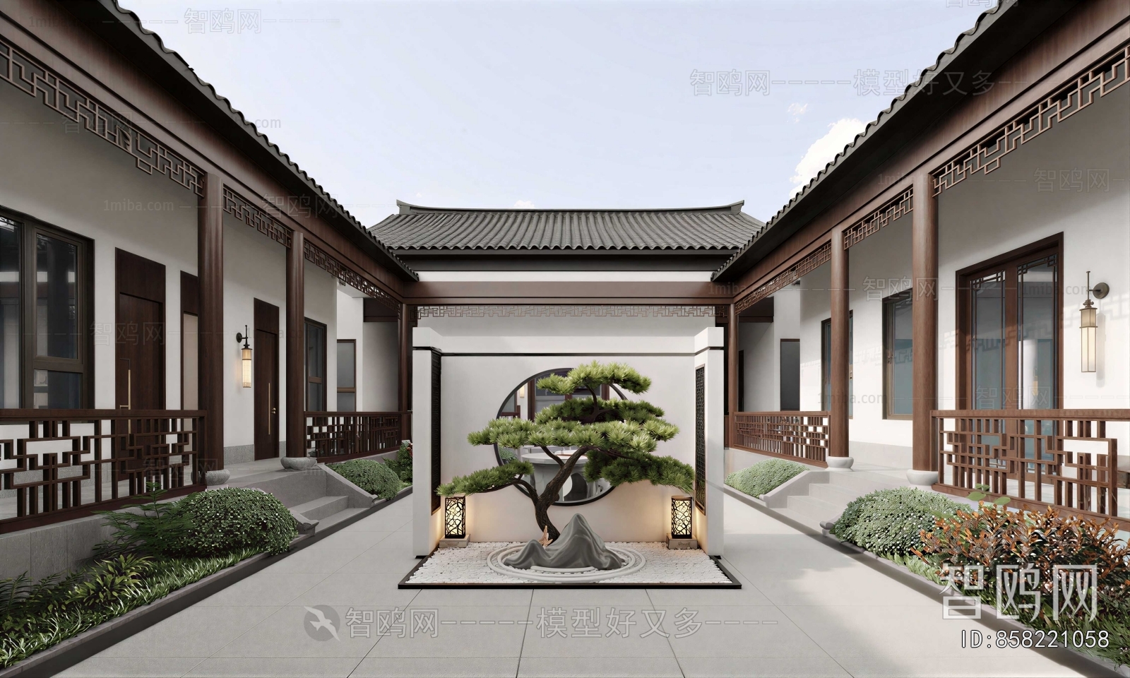 New Chinese Style Courtyard/landscape
