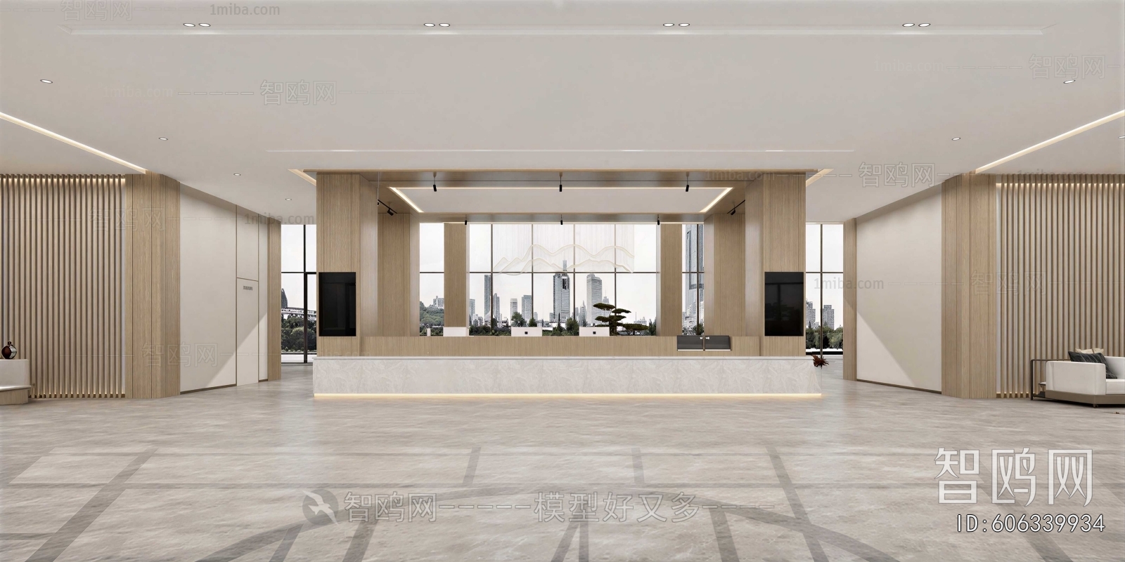 Modern Office Reception Desk