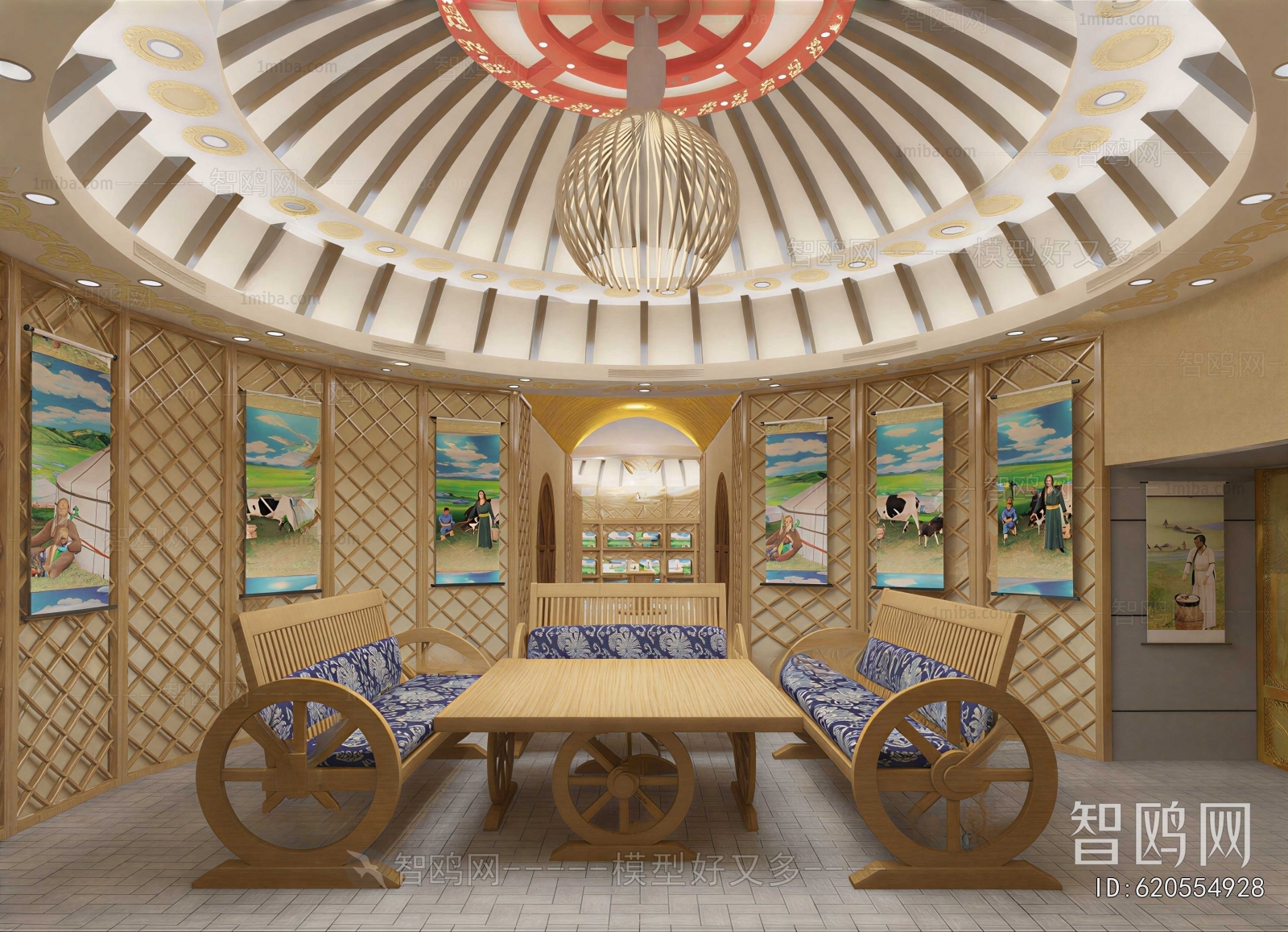New Chinese Style Dining Room