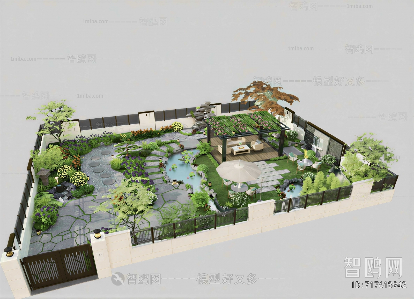 Modern Courtyard/landscape