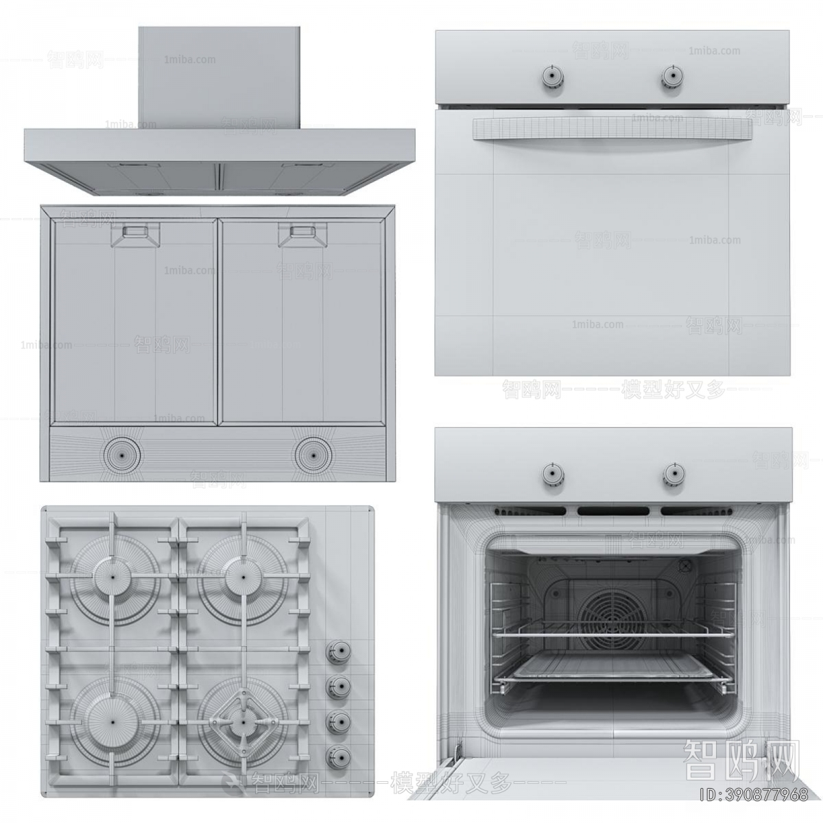 Modern Kitchen Electric Gas Range
