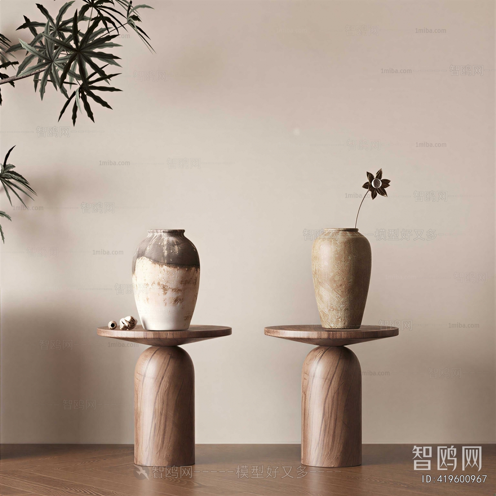 Wabi-sabi Style Side Table/corner Table