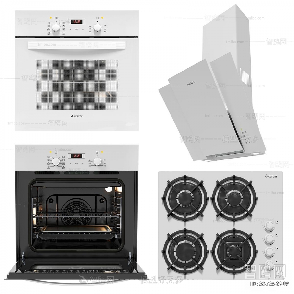 Modern Kitchen Electric Gas Range