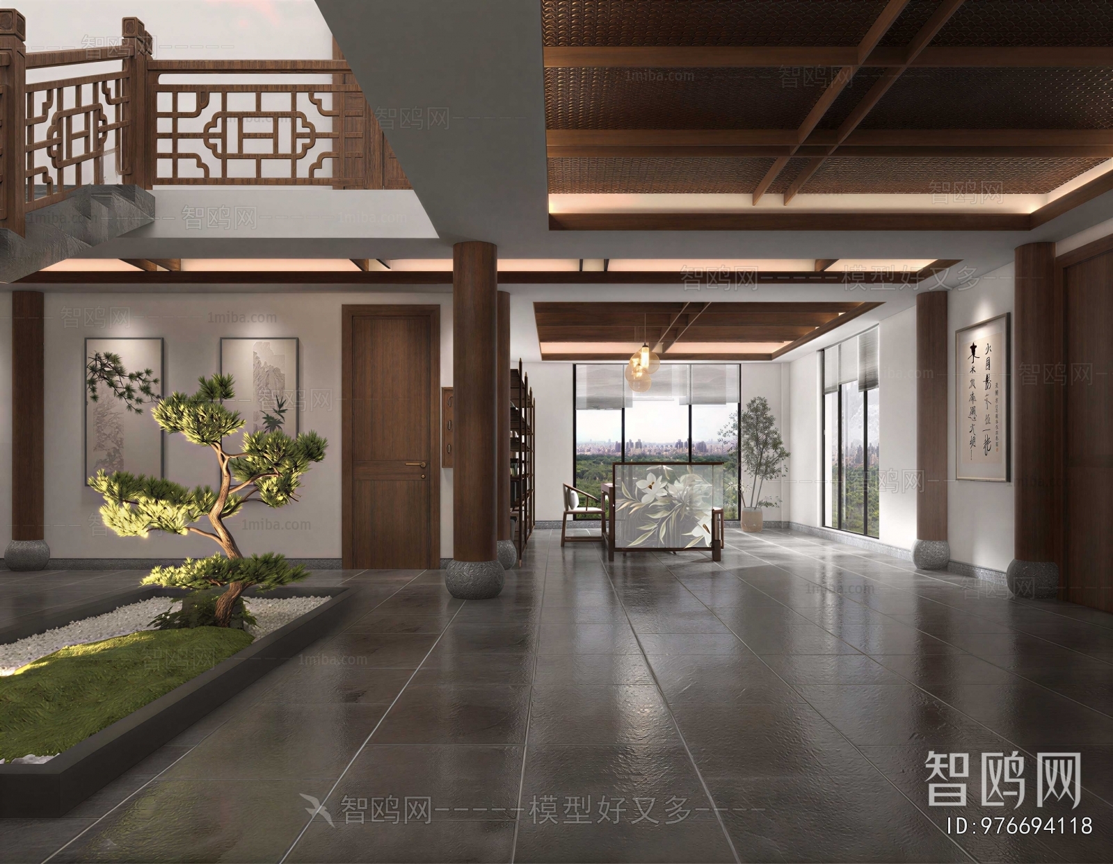 New Chinese Style A Living Room