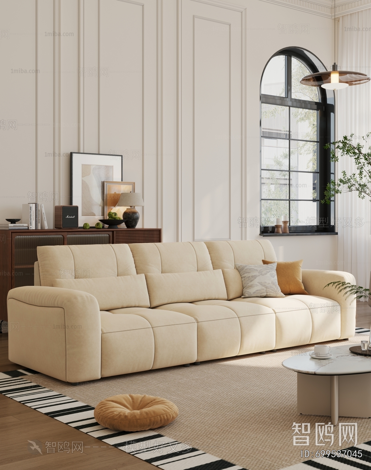 Modern Three-seat Sofa