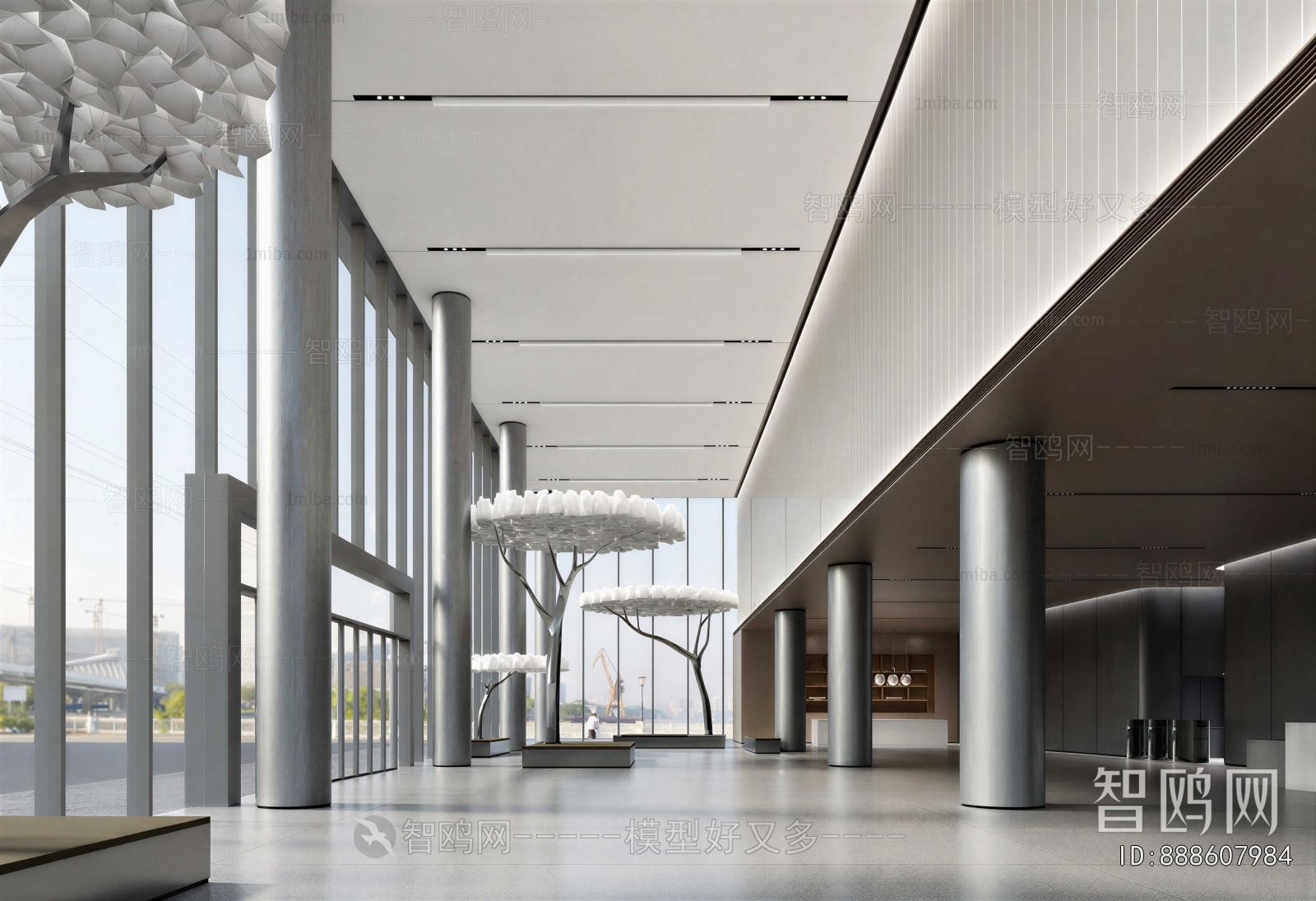 Modern Office Reception Desk