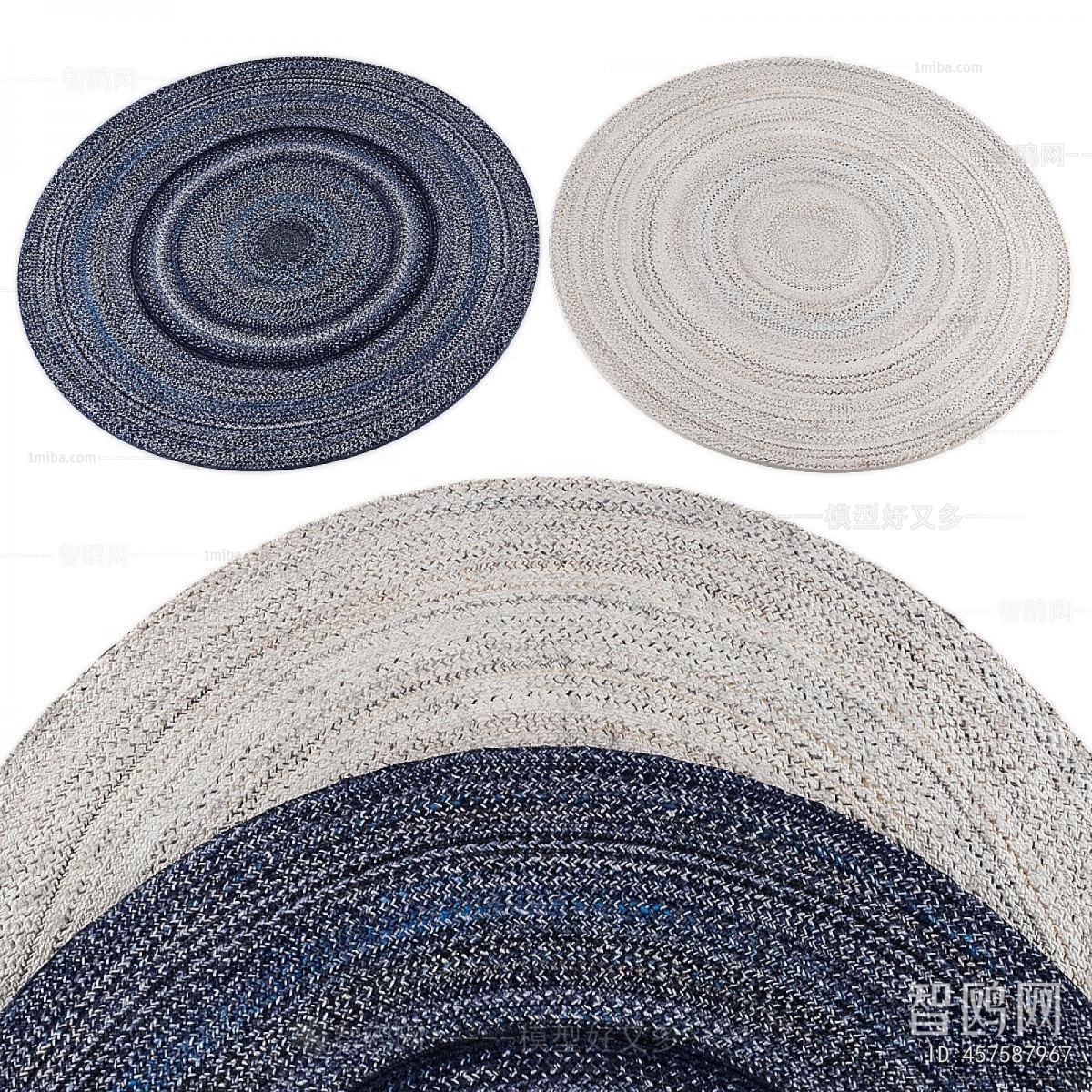 Wabi-sabi Style Circular Carpet