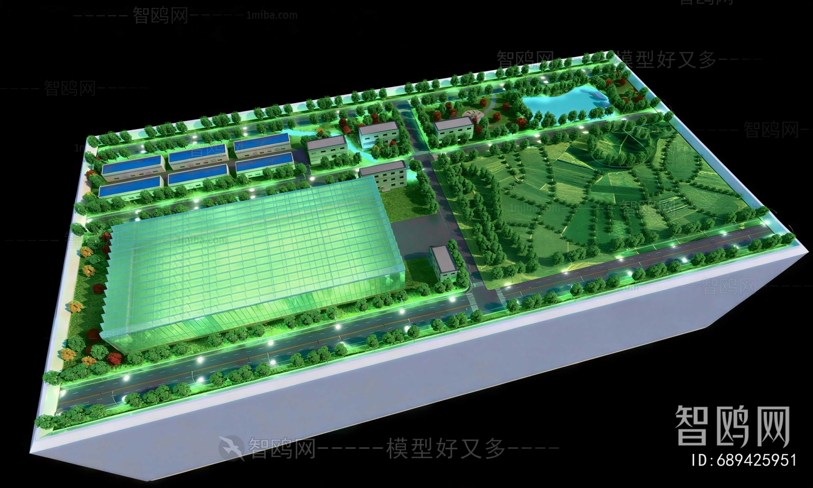 Modern Architectural Bird's-eye View Planning