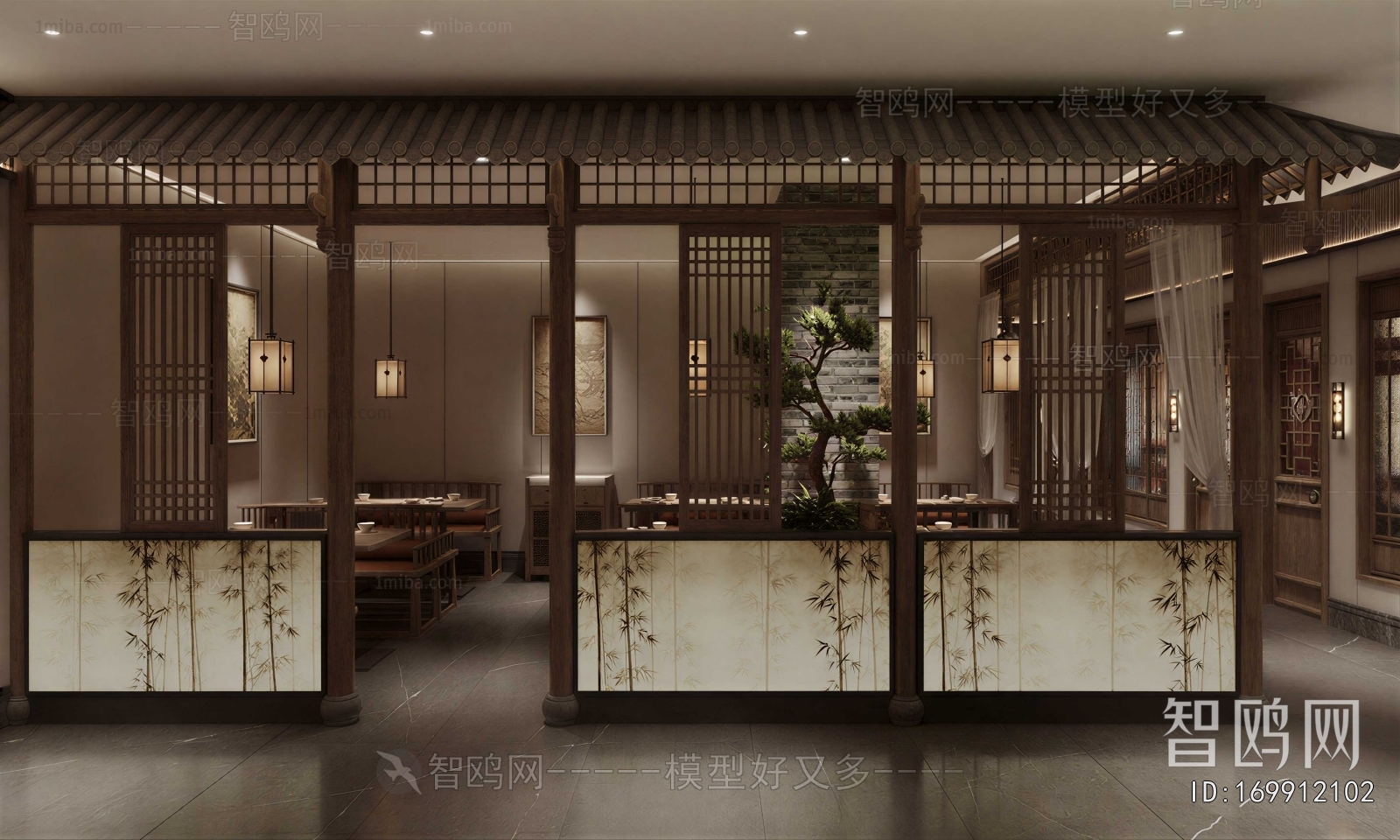 New Chinese Style Teahouse Tea House