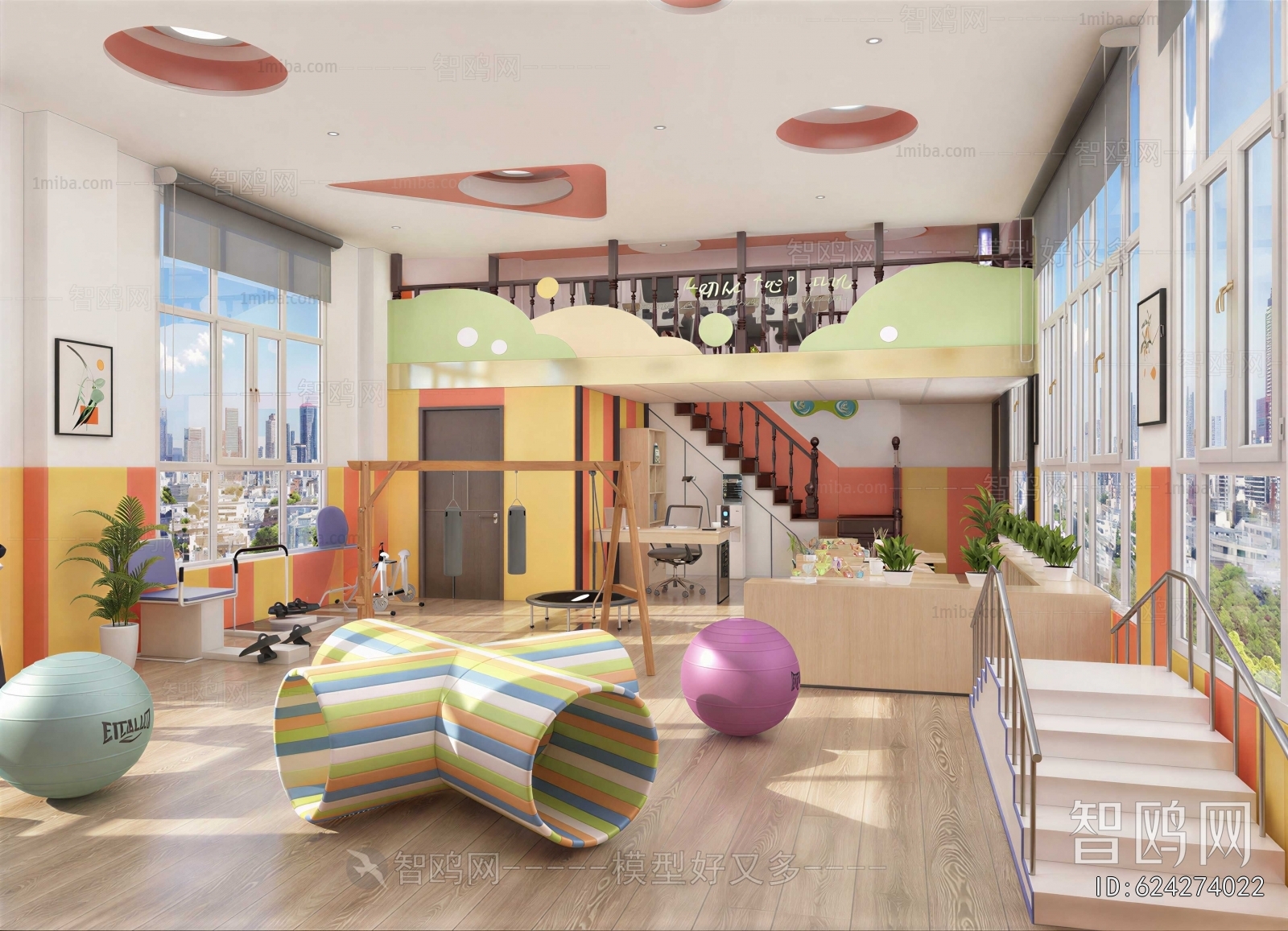 Modern Children's Room Activity Room