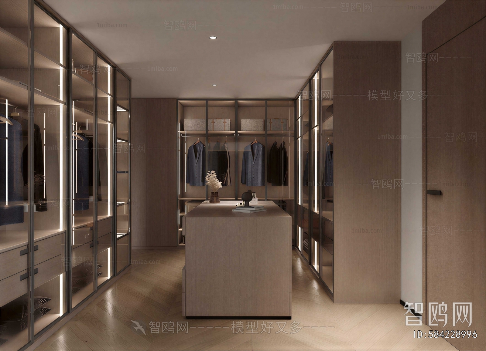 Modern Clothes Storage Area