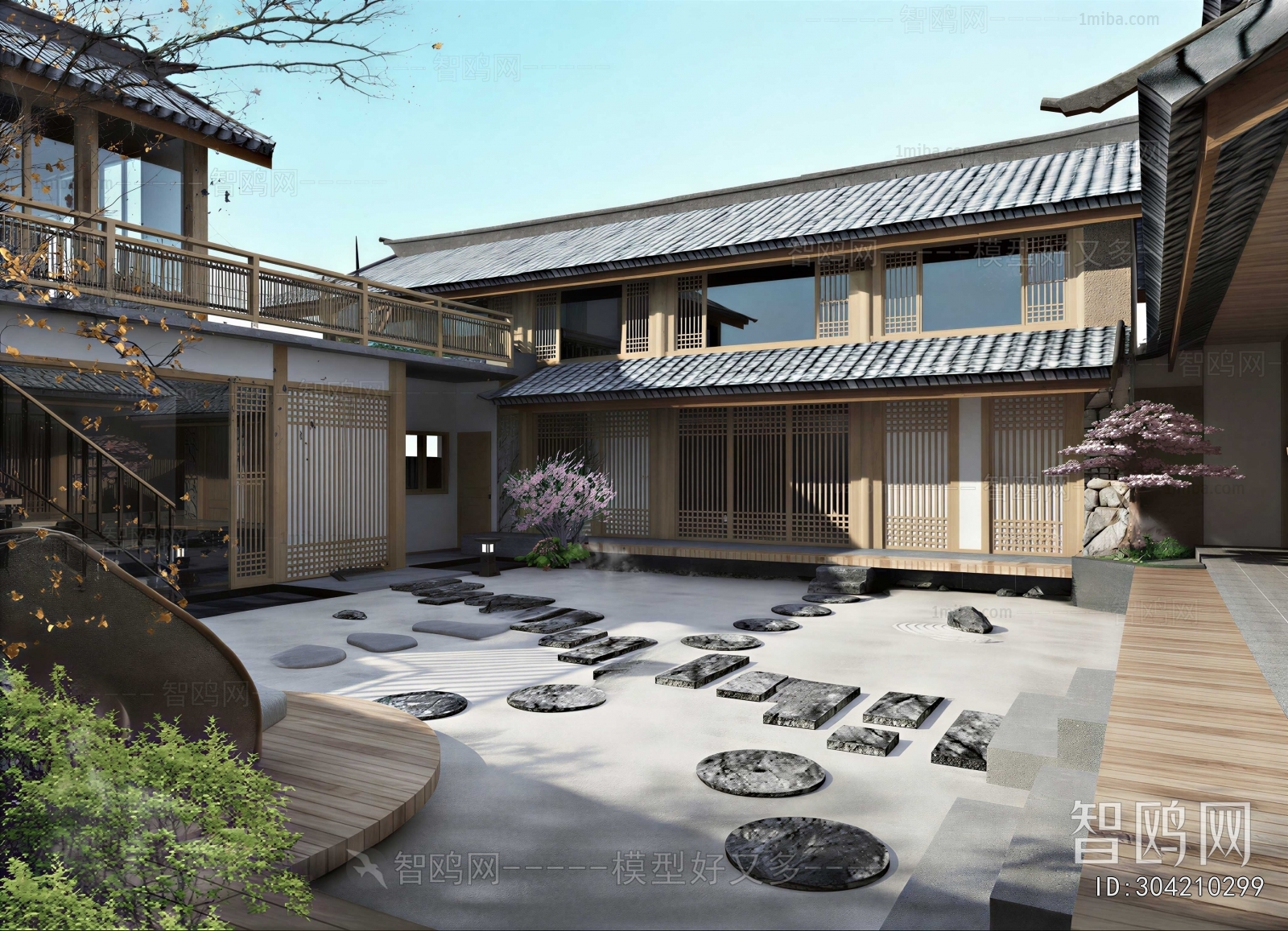 New Chinese Style Courtyard/landscape