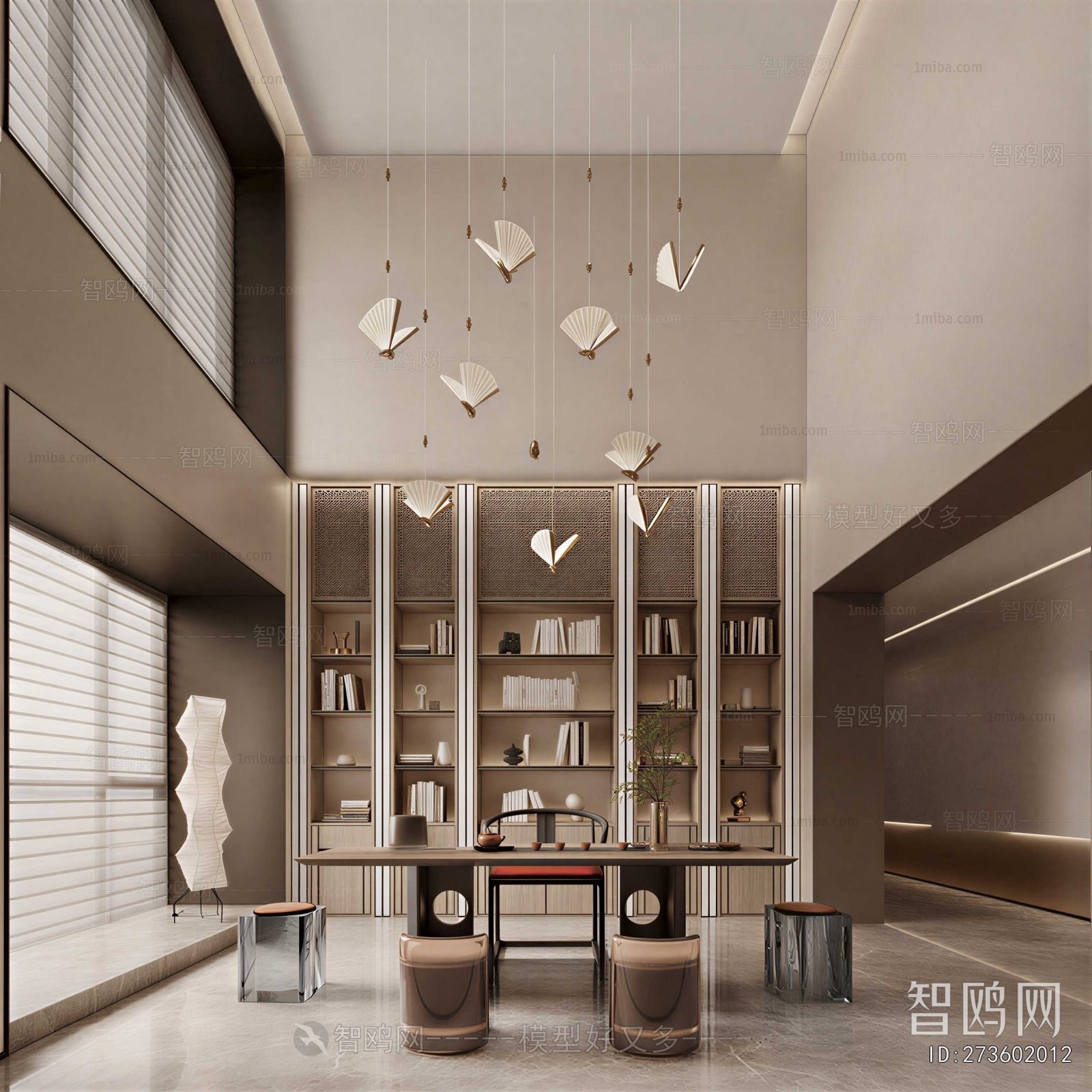 New Chinese Style Study Space