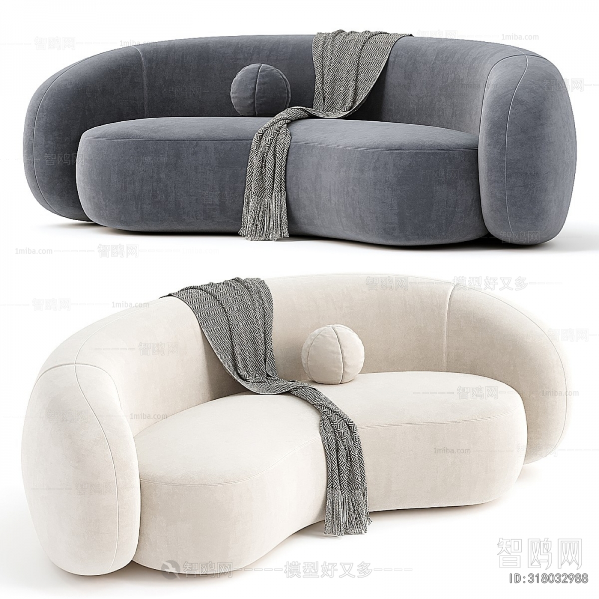 Modern Curved Sofa